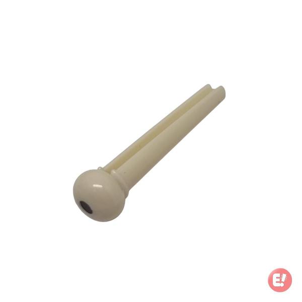 Imagem de Kit 6 Pinos De Plástico Branco Para Cavalete Violão Aço