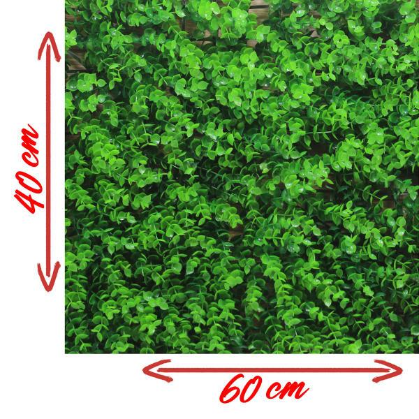 Imagem de Kit 6 Placas Verde Jardim Vertical Artificial Muro Inglês 40x60cm