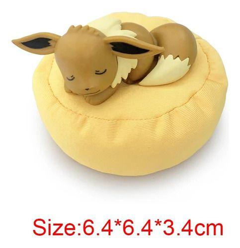 Imagem de Kit 6 Pokemons Action Figure Estatueta Dormir Presente 6cm