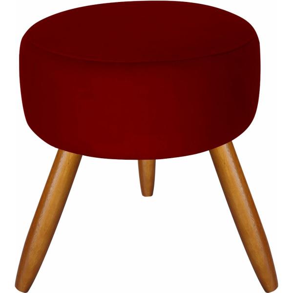 Imagem de Kit 6 Poltronas Decorativas Larah Capitonê E Puff Marsala