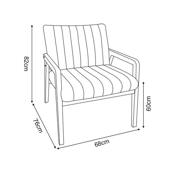 Imagem de Kit 6 Poltronas Decorativas para Sala de Estar Lua Base em Madeira em Veludo Azul Marinho