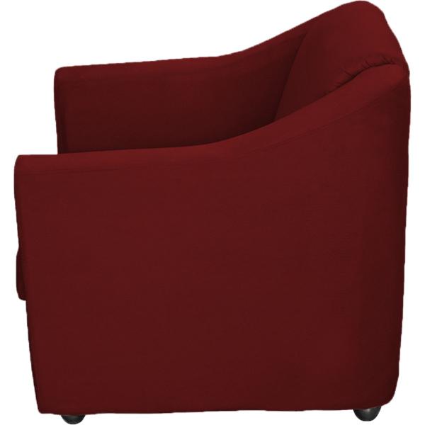 Imagem de Kit 6 Poltronas Decorativas para Sala, Recepção e Manicure Suede Cores Pé Cromado  