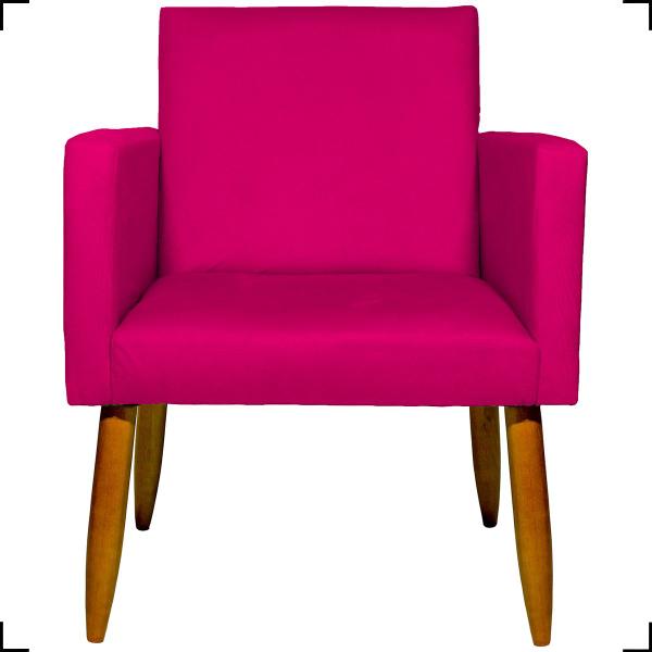 Imagem de Kit 6 Poltronas Para Sala Decorativas Nina Suede Cores Pé Castanho - Clique E Decore