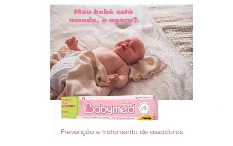 Imagem de Kit 6 Pomada Assaduras Babymed Menina 45g - Cimed