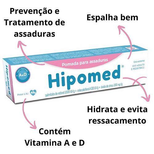 Imagem de Kit 6 Pomadas Hipomed  Prevenção de Assaduras 45g  Cimed