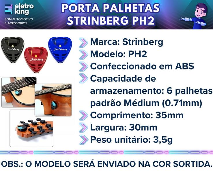 Imagem de Kit 6 Porta Palheta Strinberg 0,71mm Violão Guitarra Ukelele