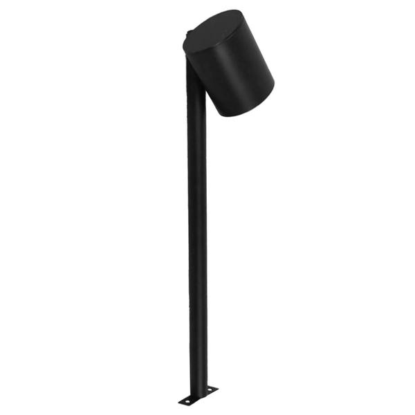 Imagem de Kit 6 Poste Balizador de Jardim Direcionável 40cm P/ Lâmpada Dicroica Preto