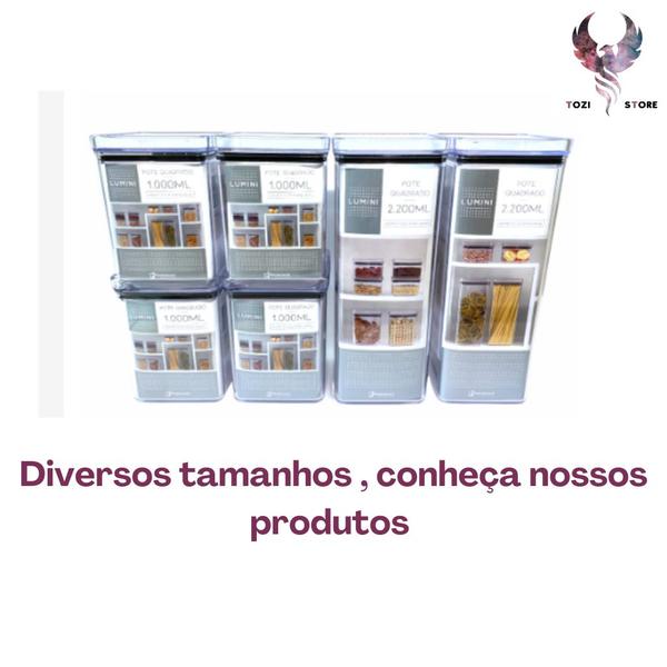 Imagem de Kit 6 Pote Hermético Porta Condimentos Organizador para cozinha dispensa