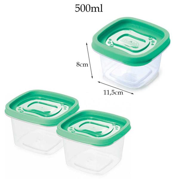 Kit 6 pote microondas geladeira queijo presunto lanches frutas comida marmita vasilha tapauer tapuer - Plasútil Imagem de Kit 6 pote microondas geladeira queijo presunto lanches frutas comida marmita vasilha tapauer tapuer