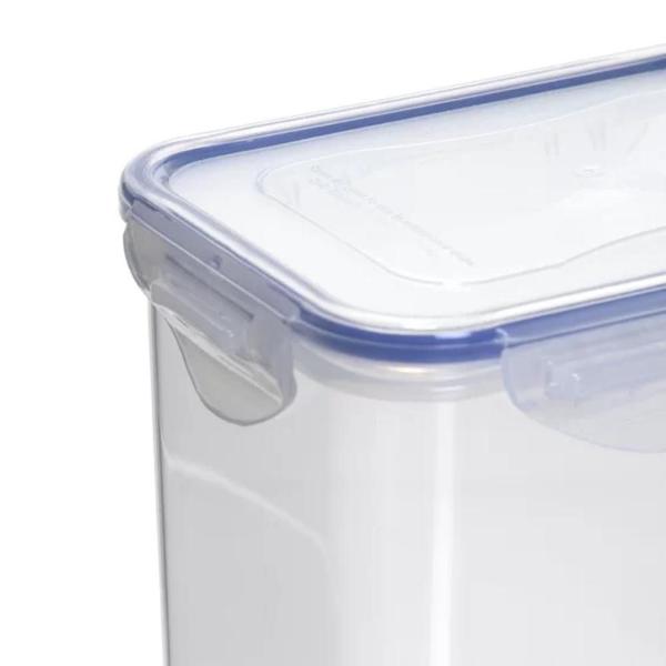 Imagem de Kit 6 Pote Tapoer Container Hermético 2,8 L Transparente C/ Tampa e Trava