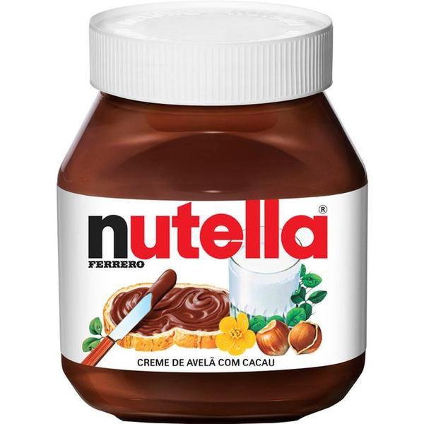 Kit 6 Potes Creme De Avelã Com Cacau 650g Nutella Imagem de Kit 6 Potes Creme De Avelã Com Cacau 650g Nutella