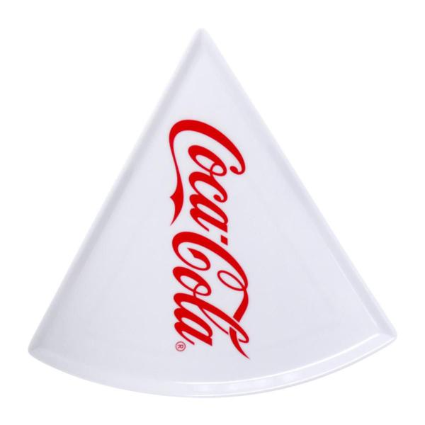 Imagem de Kit 6 pratos de pizza coca-cola 22cm branco hauskraft