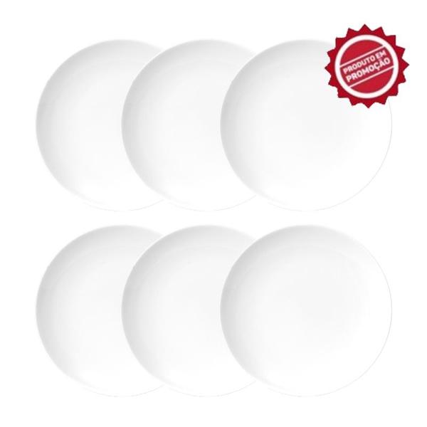 Kit 6 pratos rasos coup g germer porcelanas linha comercial Imagem de Kit 6 pratos rasos coup g germer porcelanas linha comercial