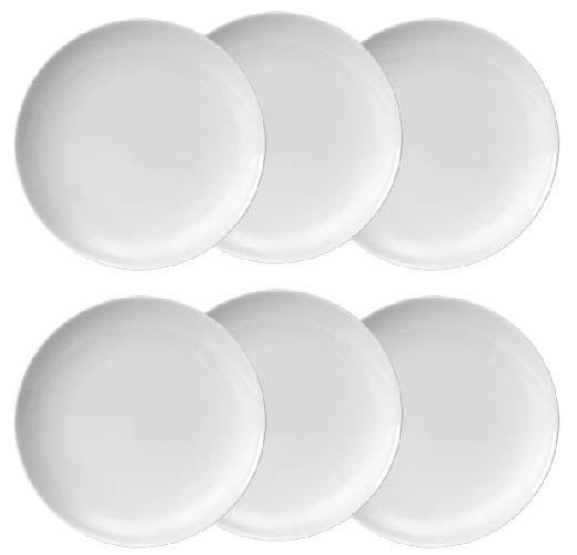 Kit 6 pratos rasos coup g germer porcelanas linha comercial Imagem de Kit 6 pratos rasos coup g germer porcelanas linha comercial