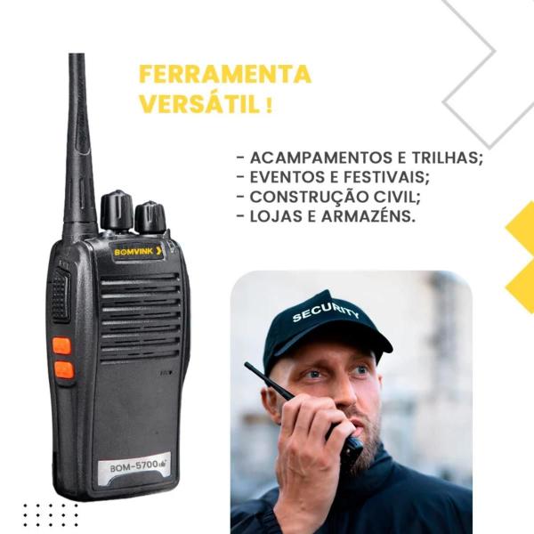 Imagem de Kit 6 Radio Walk Talk Comunicador 16 Ch 12km  777s