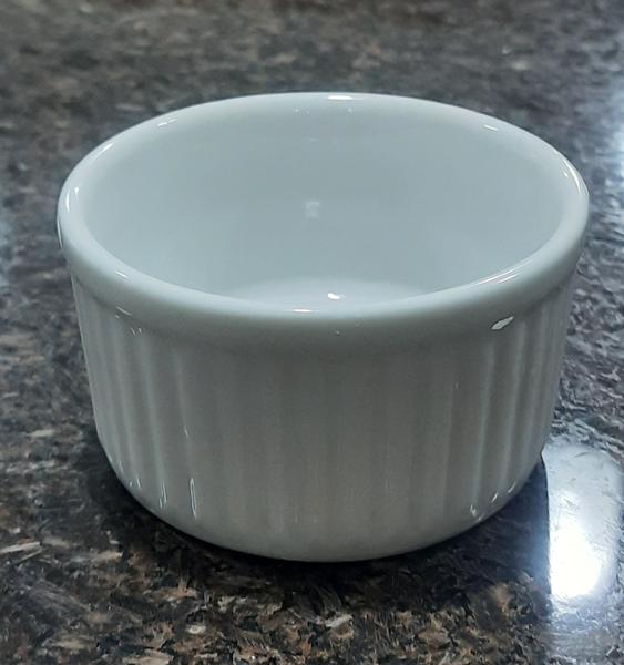 Imagem de Kit 6 Ramequim 150ml Forma canelada - Porcelana Branca