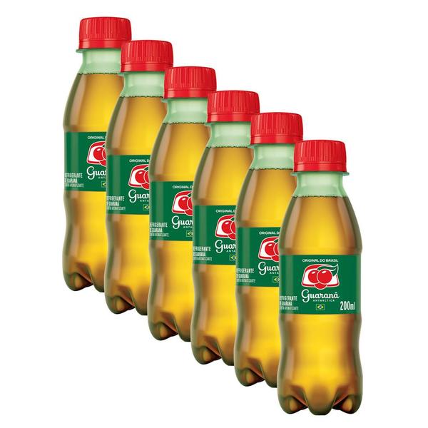 Imagem de Kit 6 Refrigerante Guaraná Antarctica 200ml