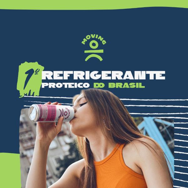 Imagem de Kit 6 Refrigerante Proteico MOVING Morango e Acerola 270ml