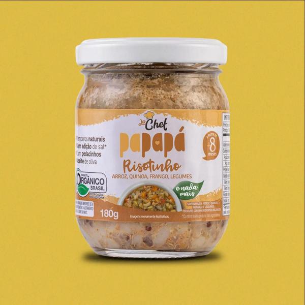 Kit 6 Risotinho Orgânico Papapá Arroz Quinoa Frango Leg 180G Imagem de Kit 6 Risotinho Orgânico Papapá Arroz Quinoa Frango Leg 180G