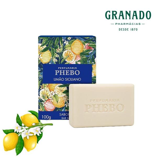 Imagem de Kit 6 Sabonete em Barra Phebo Limão Siciliano Bar Soap 100g