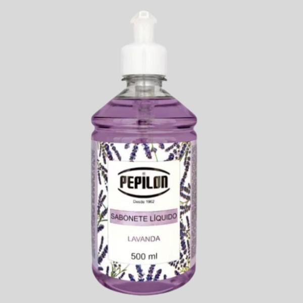 Imagem de Kit 6 Sabonete Líquido Lavanda Corpo e Mãos 500Ml - Pepilon