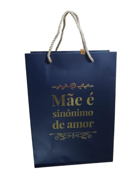 Imagem de Kit 6 Sacolas de Presente Dia das Mães com Frases do coração