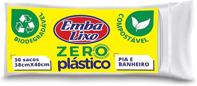 Imagem de Kit 6 Sacos Lixo Zero Plástico Banheiro Sem Lixo Espalhado