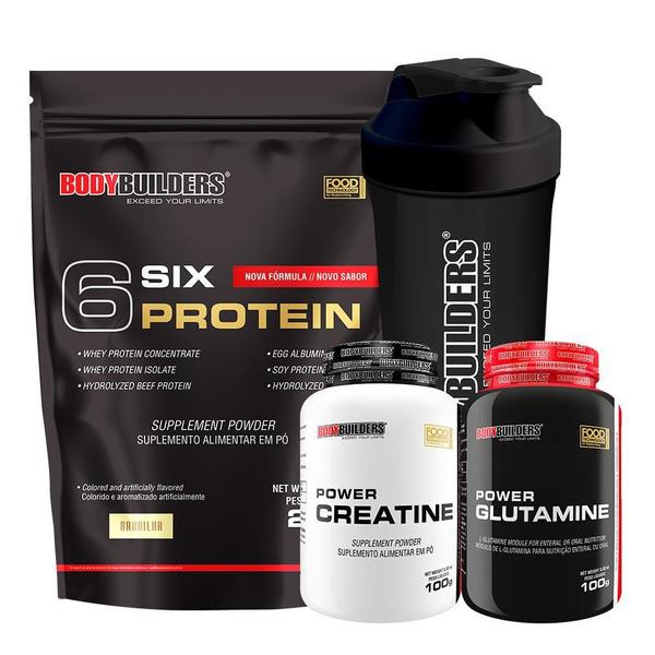 Imagem de Kit 6 Six Protein 2Kg+ Power Creatina 100G+ Power