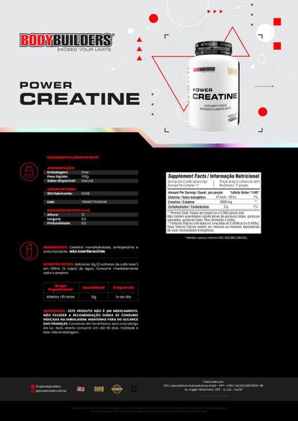 Imagem de Kit 6 Six Protein 2Kg+ Power Creatina 100G+ Power