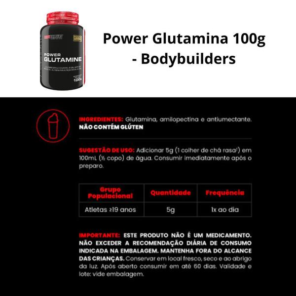 Kit 6 Six Protein 2Kg + Power Creatina 100g + Power Glutamina 100g + Coqueteleira - Bodybuilders Imagem de Kit 6 Six Protein 2Kg + Power Creatina 100g + Power Glutamina 100g + Coqueteleira - Bodybuilders
