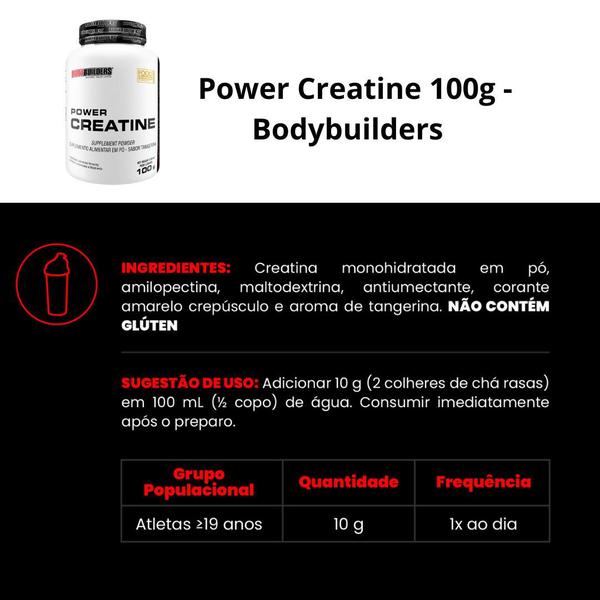 Imagem de Kit 6 Six Protein 2Kg + Power Creatina 100g + Power Glutamina 100g + Coqueteleira - Bodybuilders