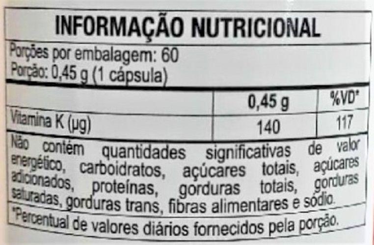 Imagem de Kit 6 Suplemento Alimentar Vitamina K2 60 Cps 27g - Duom