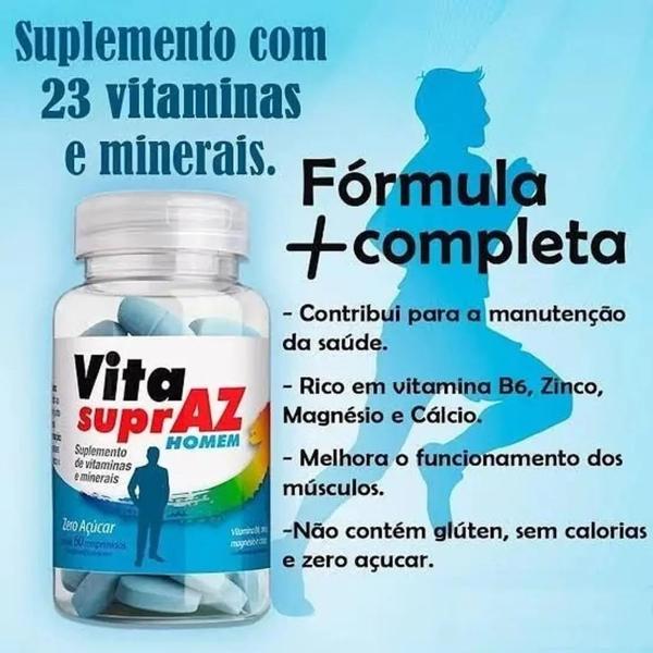 Imagem de Kit 6 Suplemento Vita SuprAZ Homem 60 Cp - União Química