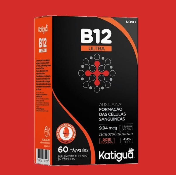 Imagem de Kit 6 Suplemento Vitamina B12 Ultra 9,94mg 60Caps - Katigua