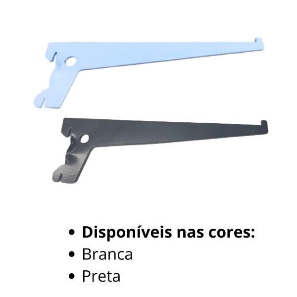 Imagem de Kit 6 Suportes para Trilho Cremalheira de 10 cm 