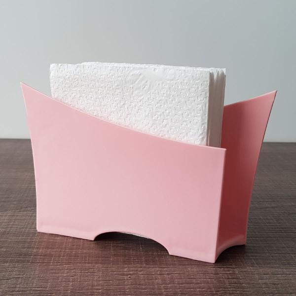 Imagem de Kit 6 Suportes Porta Guardanapos De Papel Para Mesa Uz Rosa