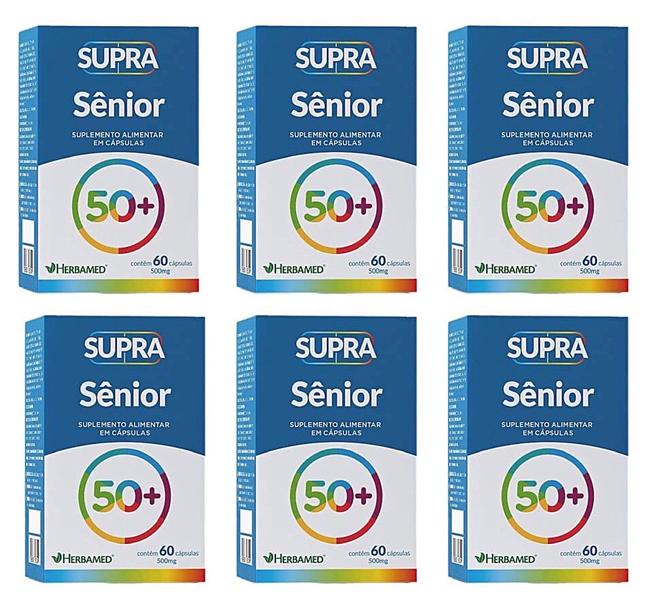 Imagem de Kit 6 Supra Sênior 50+ 60 Cápsulas - Herbamed