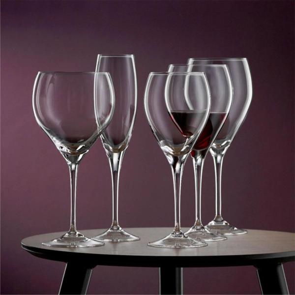 Imagem de Kit 6 Taças Cristal Titânio Vinho Branco Bohemia Lenny 340ml