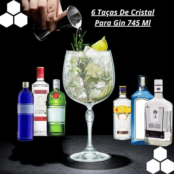 Imagem de Kit 6 Taças De Cristal Para Gin 745ml - Bormioli Rocco