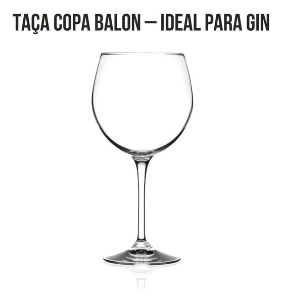 Imagem de Kit 6 Taças Gin Tônica Vinho Copa Balon Rcr Cristaleira