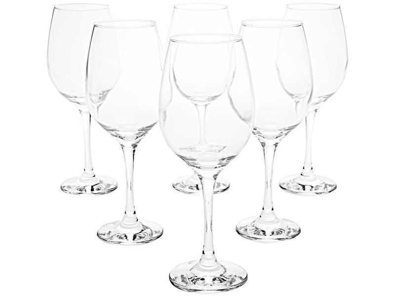 Kit 6 Taças Vidro Para Vinho/ Água 385Ml Nadir Figueiredo