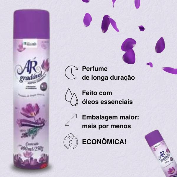 Imagem de Kit 6 Tapetes Higiênicos Pet + Educador Aqui Não Pode 500ml + Odorizador Flor Camp 400ml Tipo Bom Ar