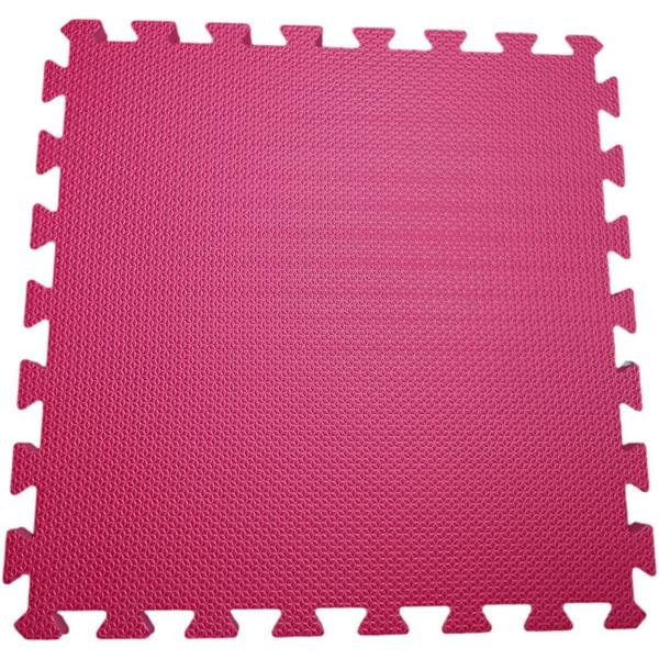 Kit 6 Tatames Tapetes EVA 50x50x2cm 20mm Vermelho Imagem de Kit 6 Tatames Tapetes EVA 50x50x2cm 20mm Vermelho