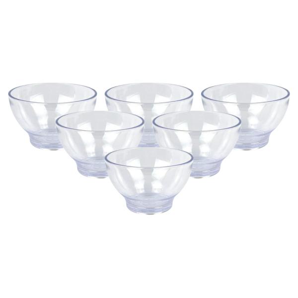 Imagem de Kit 6 Tigela Bowl Pequeno De PS Cristal Multiuso 150ml