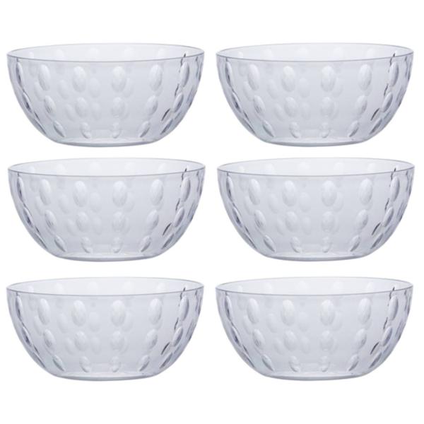 Imagem de Kit 6 Tigelas Bowl 730 Ml Transparente Acqua 14x7 Cm