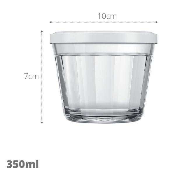 Imagem de Kit 6 Tigelas de Vidro Americano 150ml - 350ml - 600ml Nadir