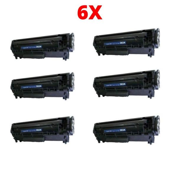 Kit 6 Toners Cf283a P/m127fn M127fw M125 M201 M225 M226 M202 - PREMIUM Imagem de Kit 6 Toners Cf283a P/m127fn M127fw M125 M201 M225 M226 M202