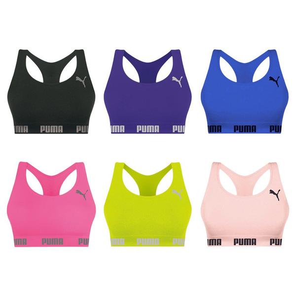 Imagem de Kit 6 Tops Puma Nadador Sem Costura Feminino