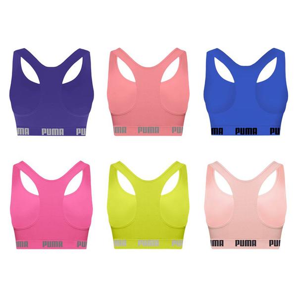 Imagem de Kit 6 Tops Puma Nadador Sem Costura Feminino