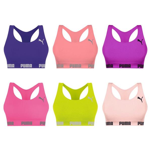 Imagem de Kit 6 Tops Puma Nadador Sem Costura Feminino